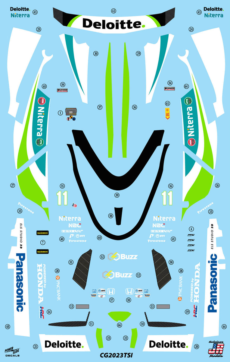 Decals Only - Takuma Sato IndyCar Decals – Salvinos JR Models